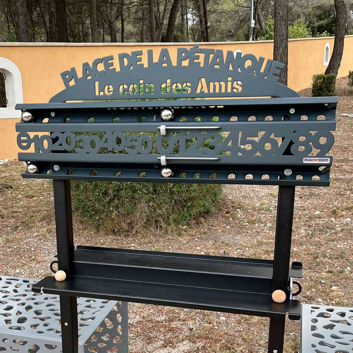 Plaque Personnalisée pour compteur de score de pétanque
