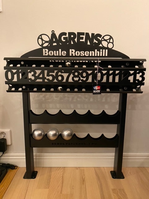 Plaque Personnalisée + compteur Roll 13 Ardoise