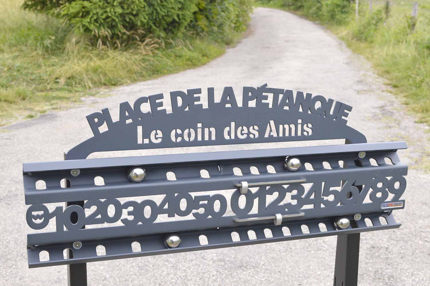 Plaque Personnalisée + compteur Roll 13 Olive