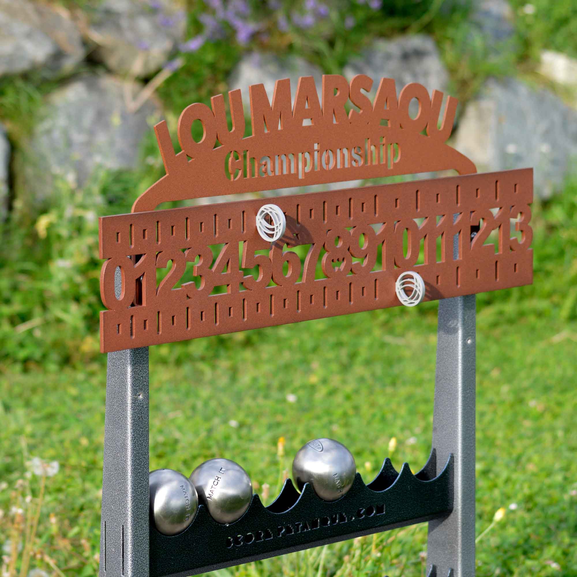 Plaque Personnalisée + compteur Roll 13 Ardoise