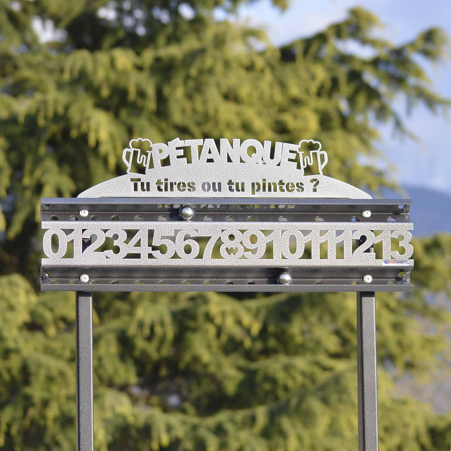 Plaque Personnalisée + compteur Roll 13 Ardoise