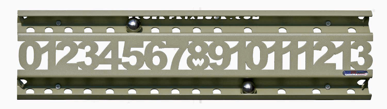 Plaque Personnalisée + compteur Roll 13 Olive