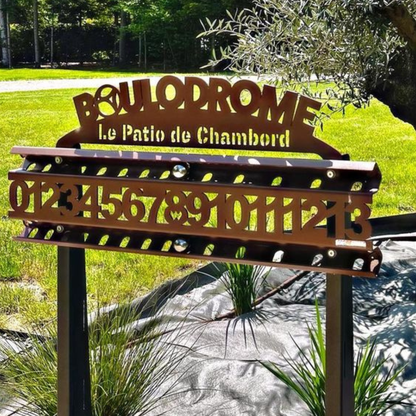 Plaque Personnalisée pour compteur de score de pétanque
