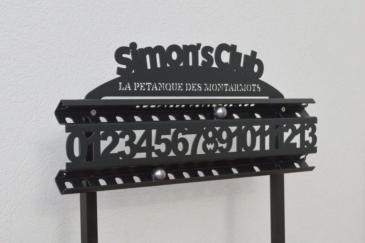 Plaque Personnalisée pour compteur de score de pétanque