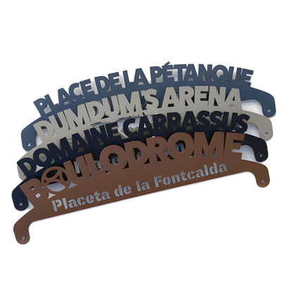 Plaque Personnalisée pour compteur de score de pétanque