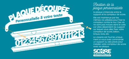 Plaque Personnalisée + compteur Roll 13 Ardoise