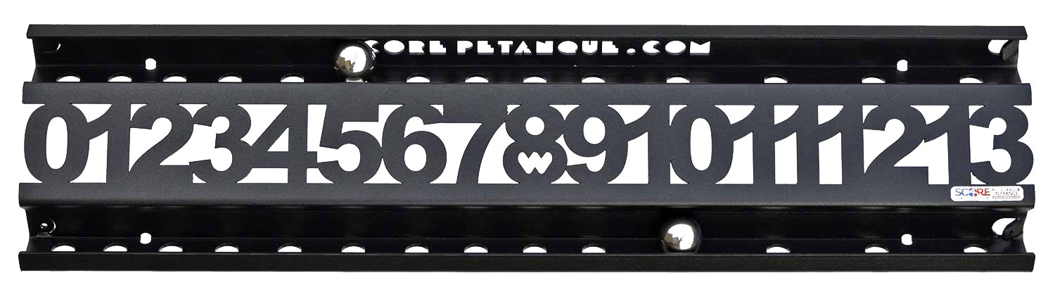 Plaque Personnalisée + compteur Roll 13 Noir