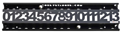 Plaque Personnalisée + compteur Roll 13 Noir